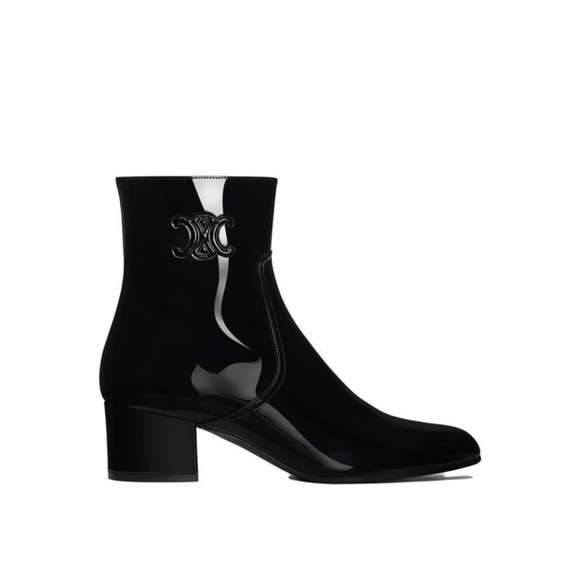 Celine Triomphe Zipped Leather Boots - NWT - Picture 1 of 3